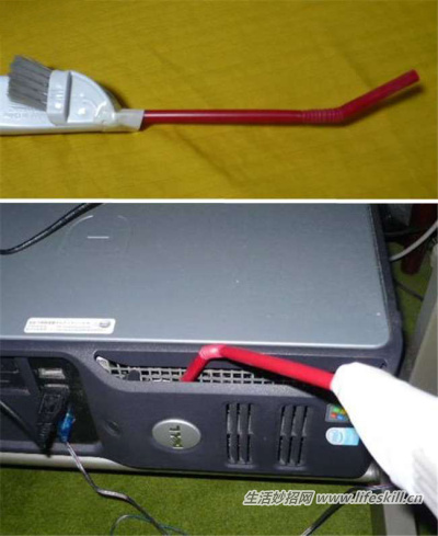 缝隙中的灰尘怎么清理?巧用吸管来帮忙!